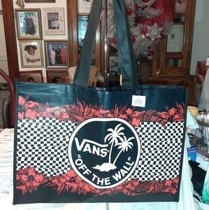 Tote Black Red and White Vans
